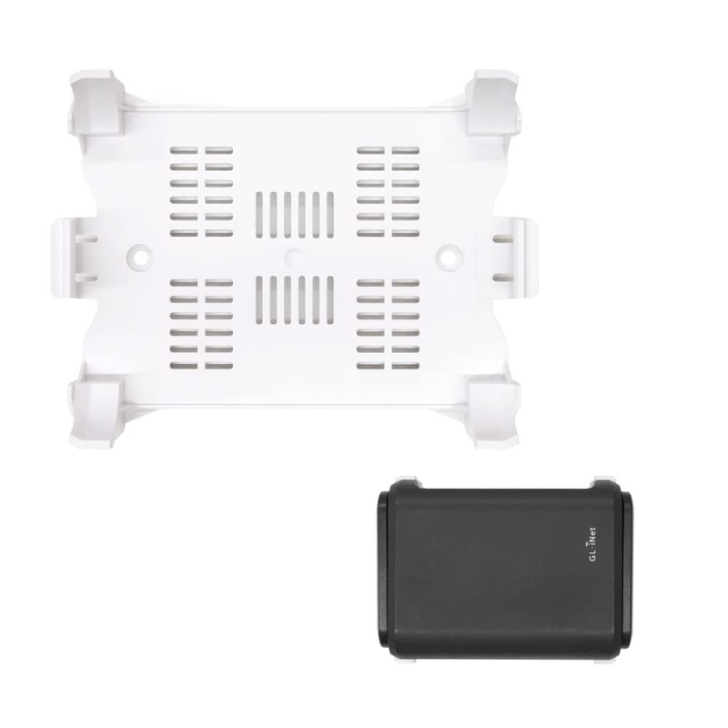 GL.iNet WiFi Router Holder Wall Mount with Screws, Compatible with GL-A1300 (Slate Plus), GL-SFT1200 (Opal), GL-MT1300 (Beryl) R GL.iNet WiFi Router Holder Wall Mount with Screws, Compatible with GL-A1300 (Slate Plus), GL-SFT1200 (Opal), GL-MT1300 (Beryl) R