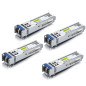 10Gtek 4-Pièces 1G SFP LX Monomode Module, 1000Base-LX LC Mini-Gbic, Compatible pour Cisco GLC-LH-SMD, Meraki, Ubiquiti UniFi UF 10Gtek 4-Pièces 1G SFP LX Monomode Module, 1000Base-LX LC Mini-Gbic, Compatible pour Cisco GLC-LH-SMD, Meraki, Ubiquiti UniFi UF