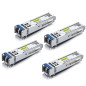 10Gtek 4-Pièces 1G SFP LX Monomode Module, 1000Base-LX LC Mini-Gbic, Compatible pour Cisco GLC-LH-SMD, Meraki, Ubiquiti UniFi UF 10Gtek 4-Pièces 1G SFP LX Monomode Module, 1000Base-LX LC Mini-Gbic, Compatible pour Cisco GLC-LH-SMD, Meraki, Ubiquiti UniFi UF