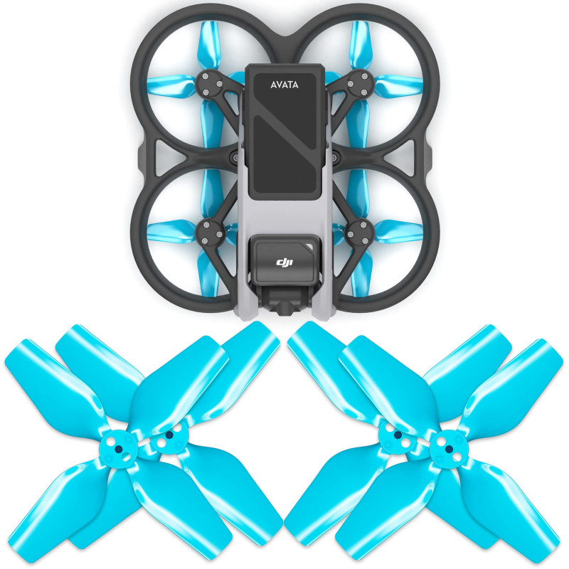 Master Airscrew Hélices Upgrade à 4-pales pour DJI Avata - Bleu, 4 pièces Master Airscrew Hélices Upgrade à 4-pales pour DJI Avata - Bleu, 4 pièces