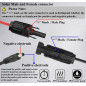 zdyCGTime Mâle et Femelle Solaire à DC5521mm Mâle Ligne d'extension,Adaptateur de d'extension pour Solaire et Voiture Cordon de zdyCGTime Mâle et Femelle Solaire à DC5521mm Mâle Ligne d'extension,Adaptateur de d'extension pour Solaire et Voiture Cordon de