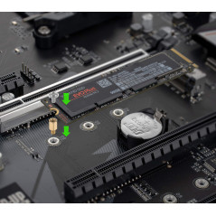 Poppstar Vis pour PC (pour fixation SSD M.2 / NVMe sur carte mère - Mainboard Gigabyte et MSI), 10 vis pour ordinateur, 10 entre