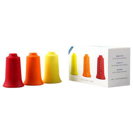 Set de 3 ventouses originales BellaBambi | 3 intensités pour massage beauté bien-être soulagement des tensions musculaires | Idé