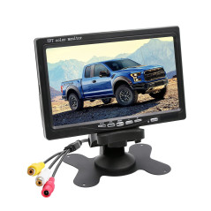 OBEST 7 Pouces Écrans De Caméra De Recul, TFT -LCD Affichage Embarqué,800 * 480 RP,Moniteur Voiture DC12V-24v,AV1/AV2 Commutatio