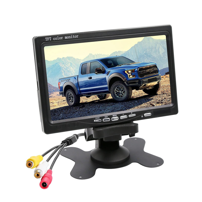 OBEST 7 Pouces Écrans De Caméra De Recul, TFT -LCD Affichage Embarqué,800 * 480 RP,Moniteur Voiture DC12V-24v,AV1/AV2 Commutatio OBEST 7 Pouces Écrans De Caméra De Recul, TFT -LCD Affichage Embarqué,800 * 480 RP,Moniteur Voiture DC12V-24v,AV1/AV2 Commutatio
