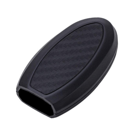 Happyit Clef de Voiture Couverture de Cas Souple en Fibre de Carbone Silicone pour Nissan Teana X-Trail Qashqai Livina Sylphy Ti
