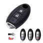 Happyit Clef de Voiture Couverture de Cas Souple en Fibre de Carbone Silicone pour Nissan Teana X-Trail Qashqai Livina Sylphy Ti Happyit Clef de Voiture Couverture de Cas Souple en Fibre de Carbone Silicone pour Nissan Teana X-Trail Qashqai Livina Sylphy Ti