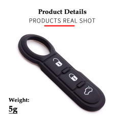 PMELCXD 2 pièces clavier de clé de voiture 3 boutons compatibles avec pour Opel FIAT 500 Ducato Punto Peugeot Boxer Citroen Jump