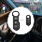 PMELCXD 2 pièces clavier de clé de voiture 3 boutons compatibles avec pour Opel FIAT 500 Ducato Punto Peugeot Boxer Citroen Jump PMELCXD 2 pièces clavier de clé de voiture 3 boutons compatibles avec pour Opel FIAT 500 Ducato Punto Peugeot Boxer Citroen Jump