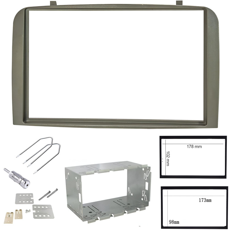 Sound-way Kit de Montage Autoradio, Façade Cadre de Radio 2 DIN, Adaptateur Compatible avec Alfa Romeo 147 (937) 2000-2010 / GT Sound-way Kit de Montage Autoradio, Façade Cadre de Radio 2 DIN, Adaptateur Compatible avec Alfa Romeo 147 (937) 2000-2010 / GT