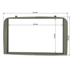 Sound-way Kit de Montage Autoradio, Façade Cadre de Radio 2 DIN, Adaptateur Compatible avec Alfa Romeo 147 (937) 2000-2010 / GT 