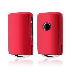 SHAOHAO Compatible avec Mazda3 CX-30 CX-5 CX-8 2019 2020 2021 2022 2023 2024 Coque de clé de Voiture en Silicone TPU Rouge