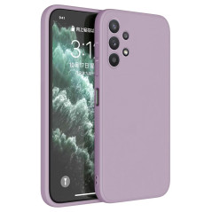 Topme Coque pour Samsung Galaxy A32 4G (6.4" inches) Etui Housse, Protecteur de Peau en Silicone TPU - Herbe Violette