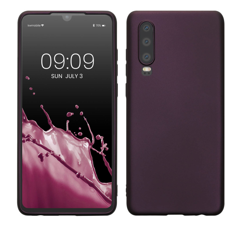 kwmobile Housse Compatible avec Huawei P30 Coque - Housse de téléphone Protection Souple en TPU - Bordeaux métallique kwmobile Housse Compatible avec Huawei P30 Coque - Housse de téléphone Protection Souple en TPU - Bordeaux métallique