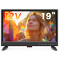 TV 19 Pouces(45cm),Full HD 1080P LED avec Récepteur Numérique T2/H.256 DTT Freeview,12v avec HDMI USB et entrée RCA VGA,Convient TV 19 Pouces(45cm),Full HD 1080P LED avec Récepteur Numérique T2/H.256 DTT Freeview,12v avec HDMI USB et entrée RCA VGA,Convient