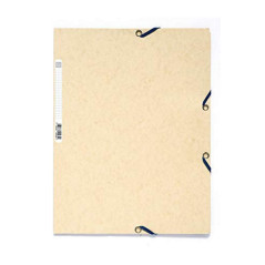 Exacompta - Réf. 55532E - Carton de 25 chemises à élastiques - pochettes 3 rabats - en carte lustrée 400 g/m2 - dimensions 24 x