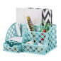 EXERZ Organiseur de bureau/Organiseur de bureau/Porte-stylo/Organisateur multifonction avec 7 compartiments (Turquoise F7) EXERZ Organiseur de bureau/Organiseur de bureau/Porte-stylo/Organisateur multifonction avec 7 compartiments (Turquoise F7)