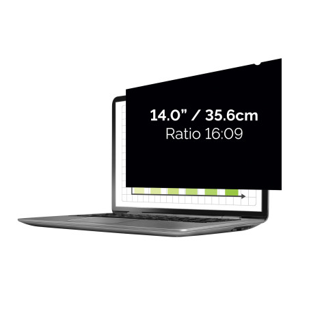 Fellowes Filtre de confidentialité PrivaScreen™ - Protection d’écran pour ordinateur portable 14,0 pouces (format 16:9, 310 x 17