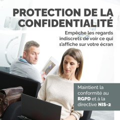 Fellowes Filtre de confidentialité PrivaScreen™ - Protection d’écran pour ordinateur portable 14,0 pouces (format 16:9, 310 x 17
