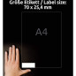 Avery 3300 Etiquettes Autocollantes Multi-usages (33 par Feuille) - 70x25,4mm - Impression Laser - Jet d'Encre - Blanc (3421) Avery 3300 Etiquettes Autocollantes Multi-usages (33 par Feuille) - 70x25,4mm - Impression Laser - Jet d'Encre - Blanc (3421)