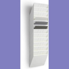 DURABLE - Porte-document mural FLEXIBOXX 12 - Format A4 paysage - Pour la présentation de documents - 1 kit - Blanc - 1709781010