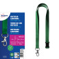 Avery – Lot de 10 tours de cou vert fabriqué à partir de plastique reconditionnés avec mousqueton en métal 44 x 1,5 cm – tours d Avery – Lot de 10 tours de cou vert fabriqué à partir de plastique reconditionnés avec mousqueton en métal 44 x 1,5 cm – tours d