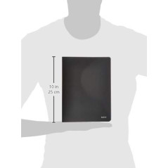 Leitz 45651095 - Chemise de manches Solid PP 40 étuis DIN A4 Noir