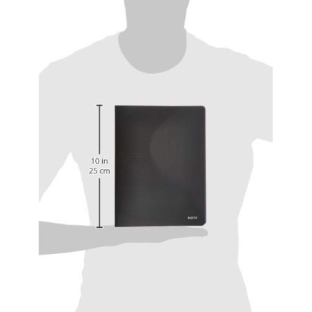 Leitz 45651095 - Chemise de manches Solid PP 40 étuis DIN A4 Noir