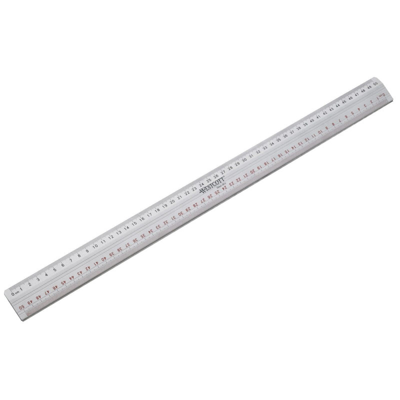 Acme United E-10113 00 Règle de coupe en métal Argent 50 cm (Import Allemagne) Acme United E-10113 00 Règle de coupe en métal Argent 50 cm (Import Allemagne)