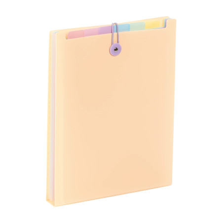 Viquel - Trieur 6 positions pour sac à dos - Organisateur de sac Rainbow Pastel - Trieur vertical A4 - Beige