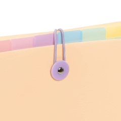 Viquel - Trieur 6 positions pour sac à dos - Organisateur de sac Rainbow Pastel - Trieur vertical A4 - Beige