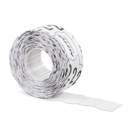 Meto Étiquettes pour étiqueteuse manuelle, réf. 9506167 (26 x 16 mm, 2 lignes, 6000 étiquettes, adhésives permanentes, pour appa