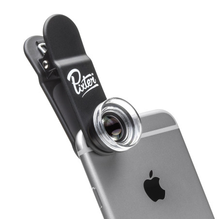Pixter Objectif pour Smartphone Macro - Compatible Tout Smartphone, Android et iOS : iPhone 6, 6S, 7, 7 Plus, 8, 8 Plus, X, Xs, 