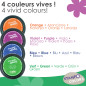 Aladine - 4 Encreurs Stampo Colors Carnaval - Encre pour Tampons Enfants - Taille XXL & Encre Lavable - Encreurs Géants Grand Fo Aladine - 4 Encreurs Stampo Colors Carnaval - Encre pour Tampons Enfants - Taille XXL & Encre Lavable - Encreurs Géants Grand Fo