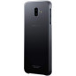 Samsung Coque Rigide pour Galaxy J6+ Noir/Transparente