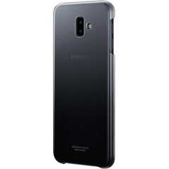 Samsung Coque Rigide pour Galaxy J6+ Noir/Transparente