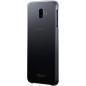 Samsung Coque Rigide pour Galaxy J6+ Noir/Transparente