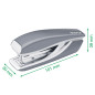 Leitz Mini-Agrafeuse, Capacité 10 Feuilles, Corps en Métal Ergonomique, Agrafes Incluses, WOW, 55281095 - Noir Leitz Mini-Agrafeuse, Capacité 10 Feuilles, Corps en Métal Ergonomique, Agrafes Incluses, WOW, 55281095 - Noir