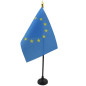 AZ FLAG - Mini Drapeau Europe De Table - 15x10 cm - Drapeau Européen De Bureau 100% Polyester Avec Hampe Pointe Dorée 25cm AZ FLAG - Mini Drapeau Europe De Table - 15x10 cm - Drapeau Européen De Bureau 100% Polyester Avec Hampe Pointe Dorée 25cm