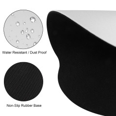 Jahosin Tapis de Souris avec Repose-Poignet,Repose-Poignet Ergonomique Noir Pur, Coussin de Poignet antidérapant Confortable en 