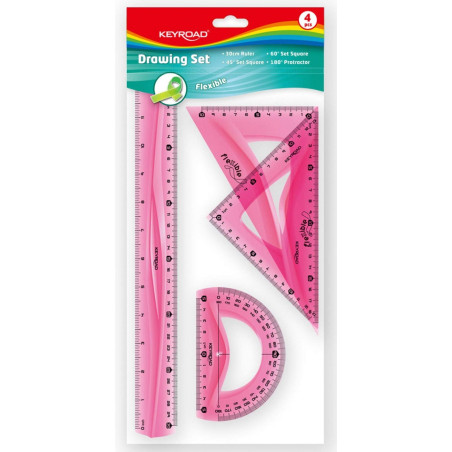 Keyroad kr971105 – Set de Règles souples, Couleur assortie, 1 unité