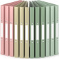 ACROPAQ - 12 x Classeur souple A4 | 2 anneaux | Avec étiquettes de dos, Dos de 2,5 cm, Couleur Terre de la collection Nature - P ACROPAQ - 12 x Classeur souple A4 | 2 anneaux | Avec étiquettes de dos, Dos de 2,5 cm, Couleur Terre de la collection Nature - P