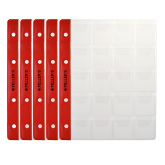 10 Feuilles pour Collection de Pièces de monnaie, 35mm x 40mm, pour Classeur M. 20 Pochettes pour Monnaies Idéal pour Les Pièces