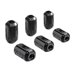 Aiqeer 6 Pièces Ferrite Anneau Noyau Set, Anneau Ferrite à Clipser, EMI RFI Bruit Suppresseur Câble Clip, Filtre Haute Fréquence