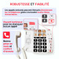 SWISSVOICE - Xtra 1110 - Téléphone Fixe Filaire - Larges Touches - 6 Touches Mémoires Avec Photo - Sonneries Extra Fortes - Indi SWISSVOICE - Xtra 1110 - Téléphone Fixe Filaire - Larges Touches - 6 Touches Mémoires Avec Photo - Sonneries Extra Fortes - Indi