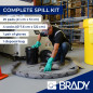 SPC® by Brady Kit Anti-Pollution Universel – Kit Absorbant pour Huiles, Eau, Solvants et Liquides de Refroidissement, Inclus 25 SPC® by Brady Kit Anti-Pollution Universel – Kit Absorbant pour Huiles, Eau, Solvants et Liquides de Refroidissement, Inclus 25