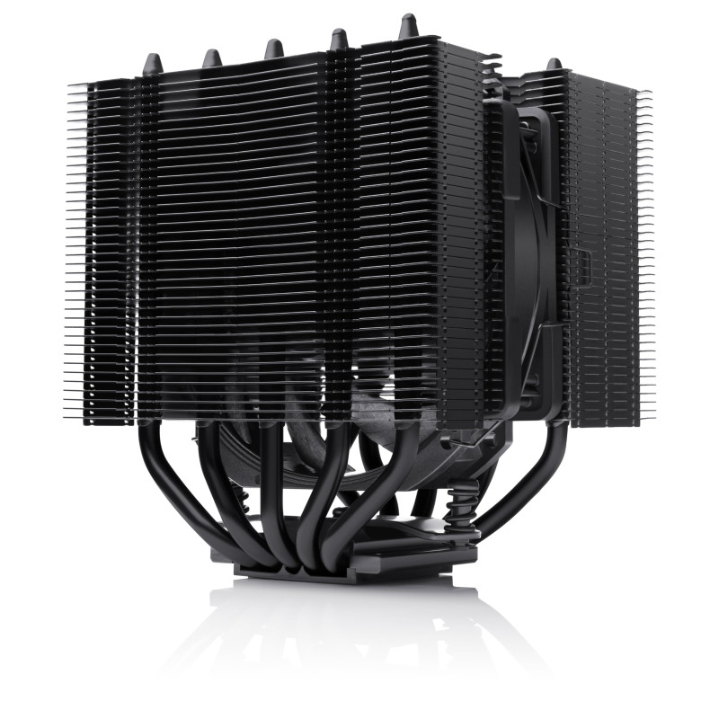 Noctua NH-D12L chromax.black, Ventirad CPU Faible Hauteur Double Tours (120mm, Noir) Noctua NH-D12L chromax.black, Ventirad CPU Faible Hauteur Double Tours (120mm, Noir)