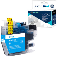 LCL Cartouche d'encre Compatible LC-3213 LC3213 LC-3213C LC3213C (1Cyan) Remplacement pour Brother DCP-J770 DCP-J772DW DCP-J774D