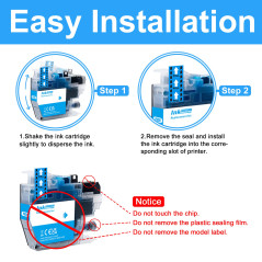 LCL Cartouche d'encre Compatible LC-3213 LC3213 LC-3213C LC3213C (1Cyan) Remplacement pour Brother DCP-J770 DCP-J772DW DCP-J774D