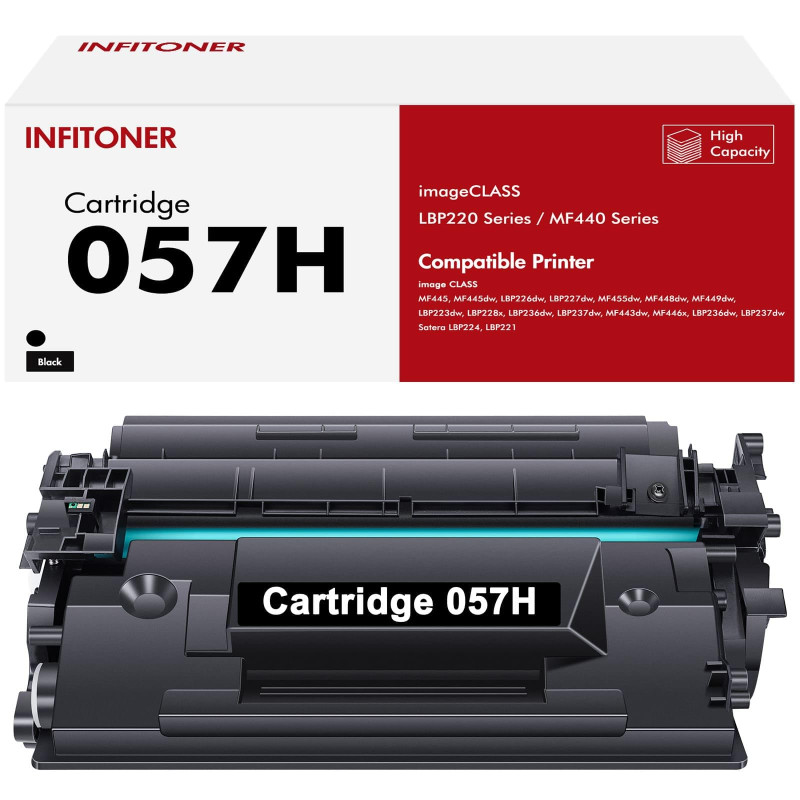 1-Pack Cartridge 057H 057 CRG-057H CRG-057 pour Canon 057H 057 Toner i-SENSYS MF443dw MF445dw LBP227dw LBP223dw LBP226dw LBP228d